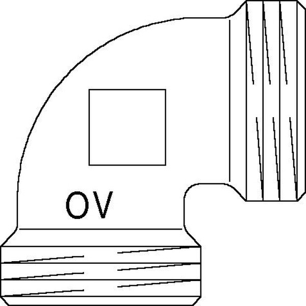 Угольник Oventrop Cofit S 90° G 1"