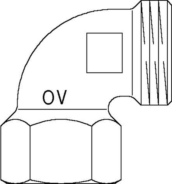 Угольник Oventrop Cofit S 90° G1"xRp1"