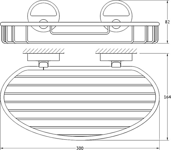 Полка FBS Luxia LUX 049 30 см