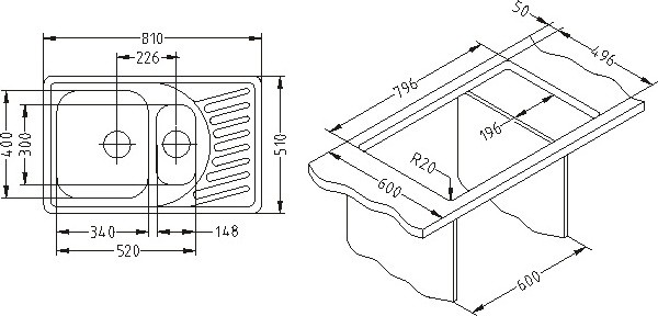 Мойка кухонная Alveus Elegant 110