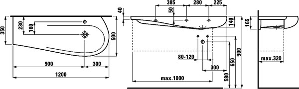 Мебель для ванной Laufen Alessi one 4.2450.0.097.630.1