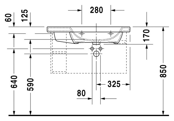 Раковина Duravit DuraStyle 232680