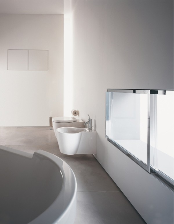 Биде подвесное Duravit Starck 1 02741500001-WG антигрязевое покрытие