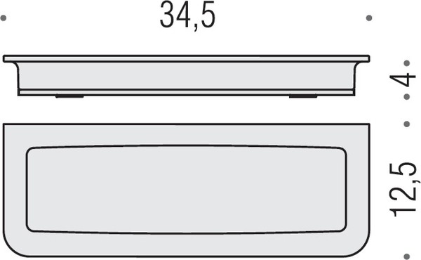 Мыльница Colombo Design Lulu B6242 хром