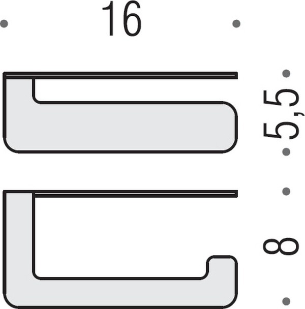 Держатель туалетной бумаги Colombo Design Over B7008.satin