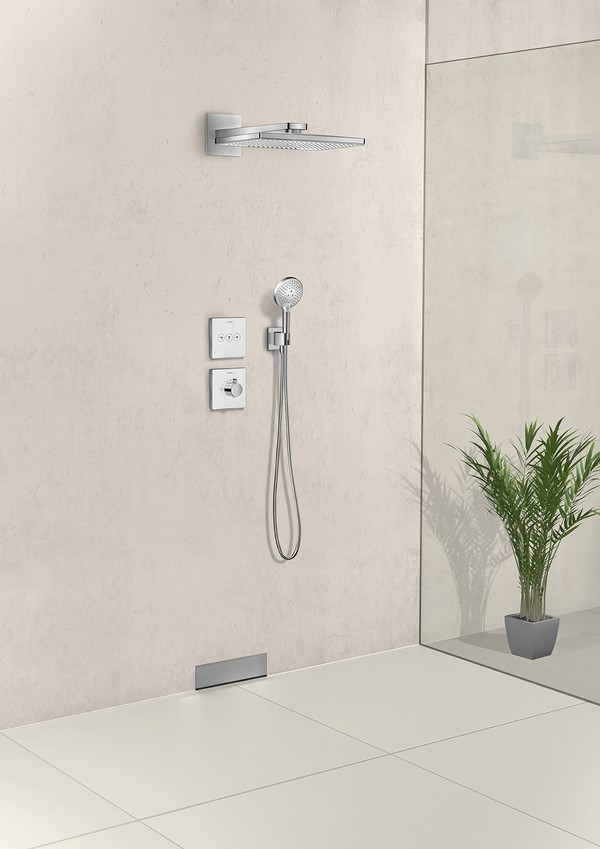 Шланговое подключение Hansgrohe Fixfit Porter Square 26486000 держатель для душа