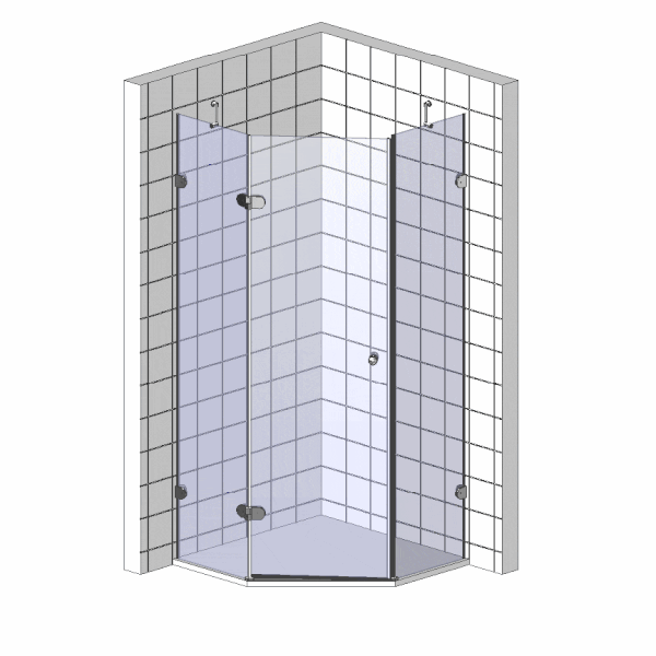 Душевой уголок RGW Passage PA-81 1000x1000x1950 профиль хром, стекло матовое