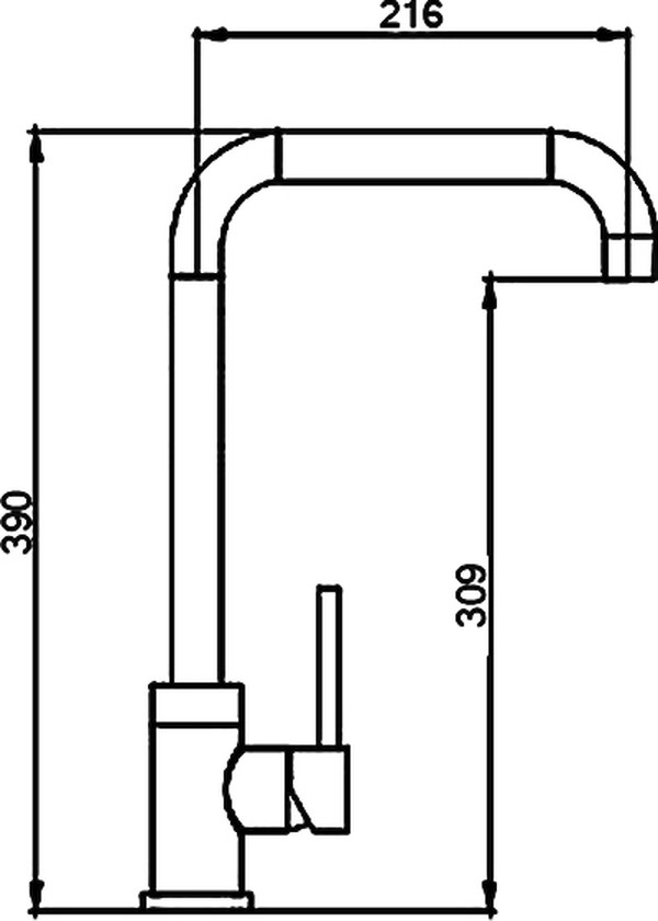 Смеситель Seaman Eco Glasgow SSN-3026 для кухонной мойки