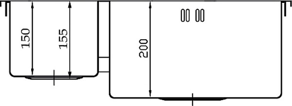 Мойка кухонная Seaman Eco Marino SMB-6151DLS