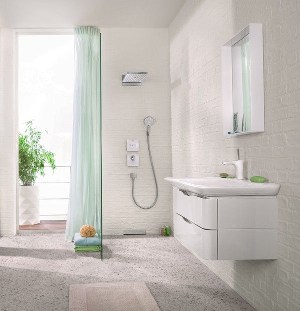 Переключатель потоков Hansgrohe ShowerSelect 15736400 на три потребителя, белый