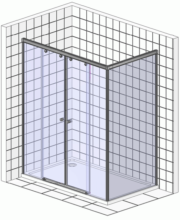 Душевой уголок RGW Classic CL-43 (1160-1210)x700 чистое стекло