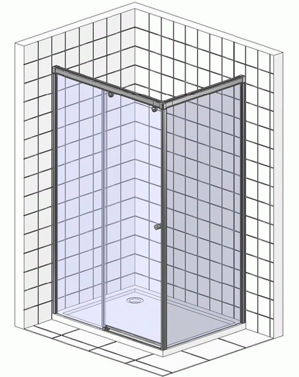 Душевой уголок RGW Classic CL-45 (1260-1310)x900x1850 стекло чистое