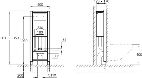 Комплект Jacob Delafon Presquile E5504-NF-M10