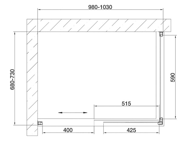 Душевой уголок Vegas Glass ZP+ZPV 100*70 07 01 профиль матовый хром, стекло прозрачное