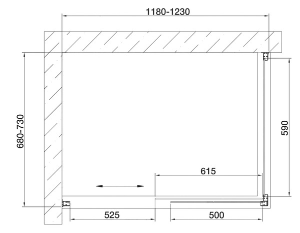 Душевой уголок Vegas Glass ZP+ZPV 120*70 05 01 профиль бронза, стекло прозрачное