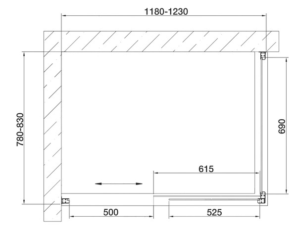 Душевой уголок Vegas Glass ZP+ZPV 120*80 05 01 профиль бронза, стекло прозрачное