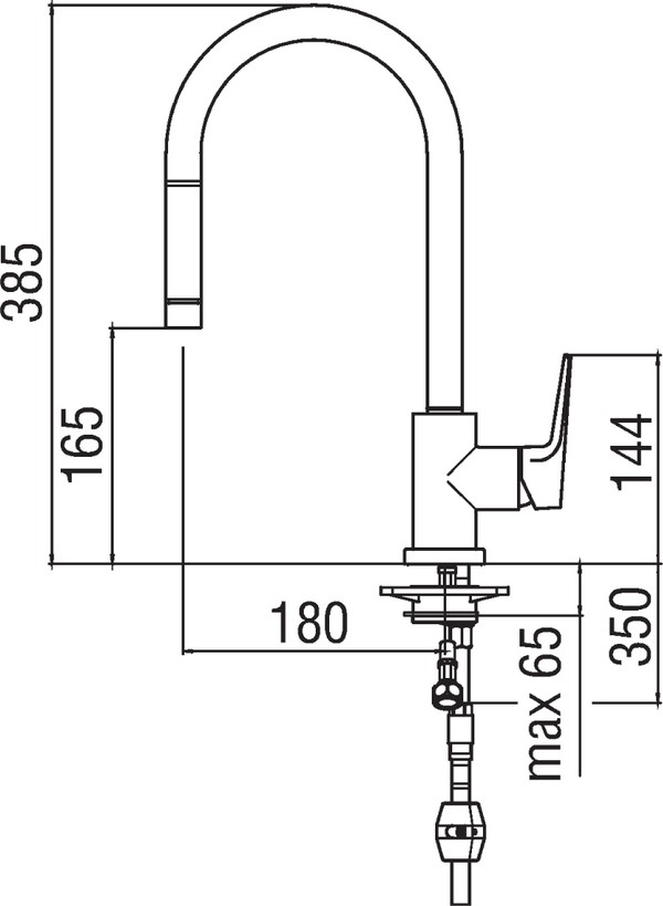 Смеситель Nobili Nobi NB84137/1CR для кухонной мойки