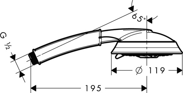 Смеситель Hansgrohe Metropol Classic 31441000 на борт ванны