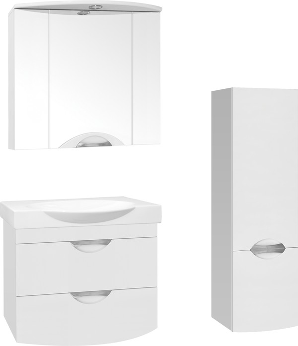 Зеркало-шкаф Style Line Жасмин-2 76/С Люкс, белый
