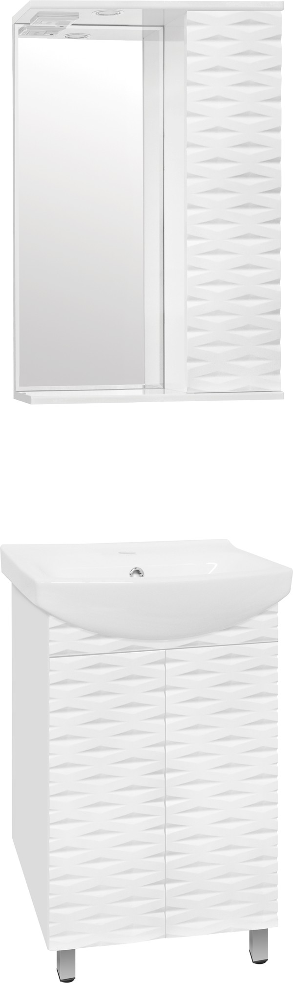 Мебель для ванной Style Line Папирус 50 Люкс, белая