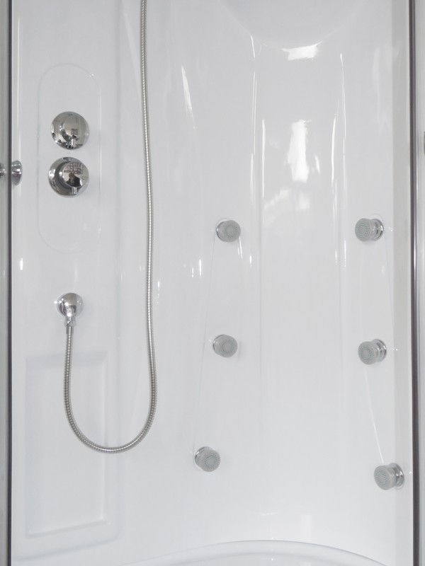 Душевая кабина Royal Bath RB 90BK2-T-CH 90*90*217 (прозрачное)