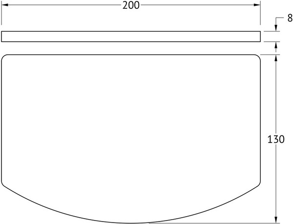 Полка Ellux Elegance ELE 032-C01 20 см