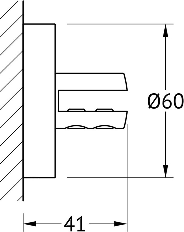 Полка Ellux Elegance ELE 033-C02 40 см