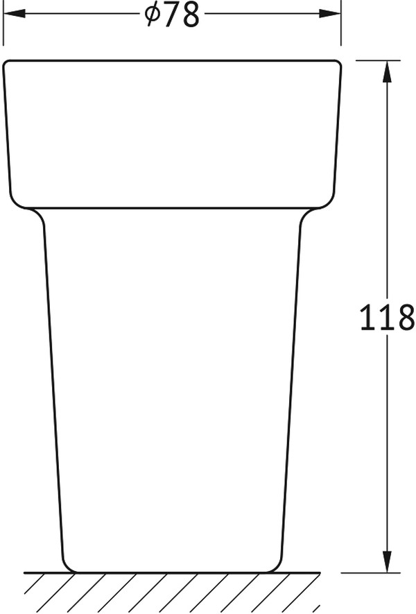 Стакан Ellux Elegance ELE 006-C01