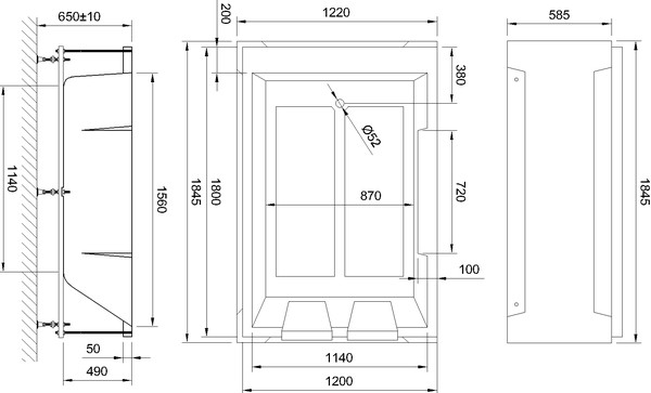 Акриловая ванна Royal Bath Triumph RB 665100 180x120 см с экранами и каркасом