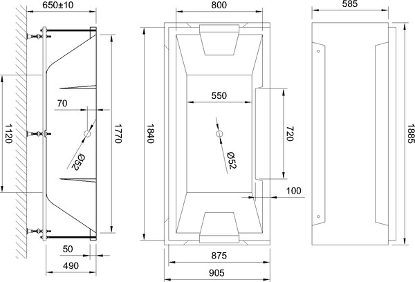 Акриловая ванна Royal Bath Triumph RB 665102 185x87 см с экранами и каркасом