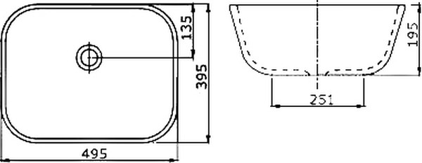 Рукомойник SSWW CL3003 50 см