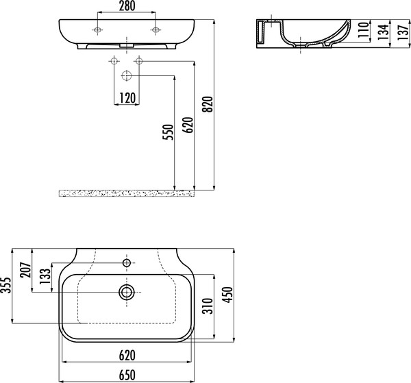 Раковина Creavit Free FE065