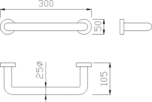 Полотенцедержатель Nofer Brass 16352.B