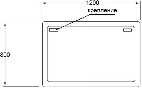 Зеркало Sanvit Армония 120