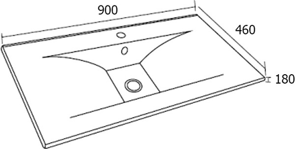 Мебель для ванной Sanvit Кубэ-3 90 белый глянец