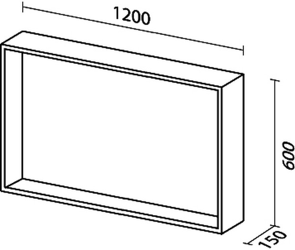 Зеркало Sanvit Контур 120 цвет по RAL