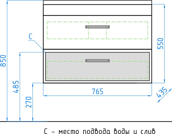 Тумба с раковиной Style Line Лотос 80 Plus подвесная, шелк зебрано