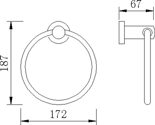 Полотенцедержатель Rush Victoria VI71510