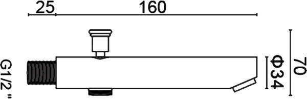 Излив RGW Shower Panels SP-143 для ванны с душем