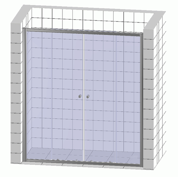 Душевая дверь в нишу Veconi VN-62 150x190