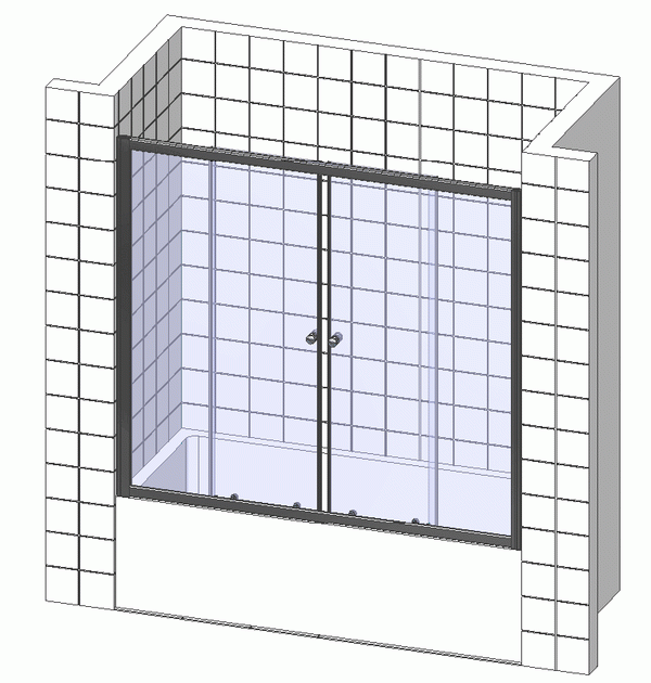 Шторка на ванну Vegas Glass Z2V 170 05 01 профиль бронза, стекло прозрачное