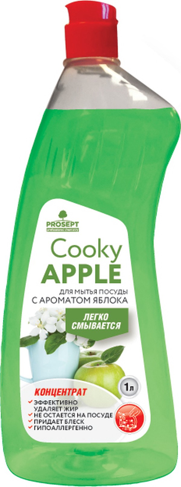 Средство для мытья посуды Prosept Cooky Apple 1 л