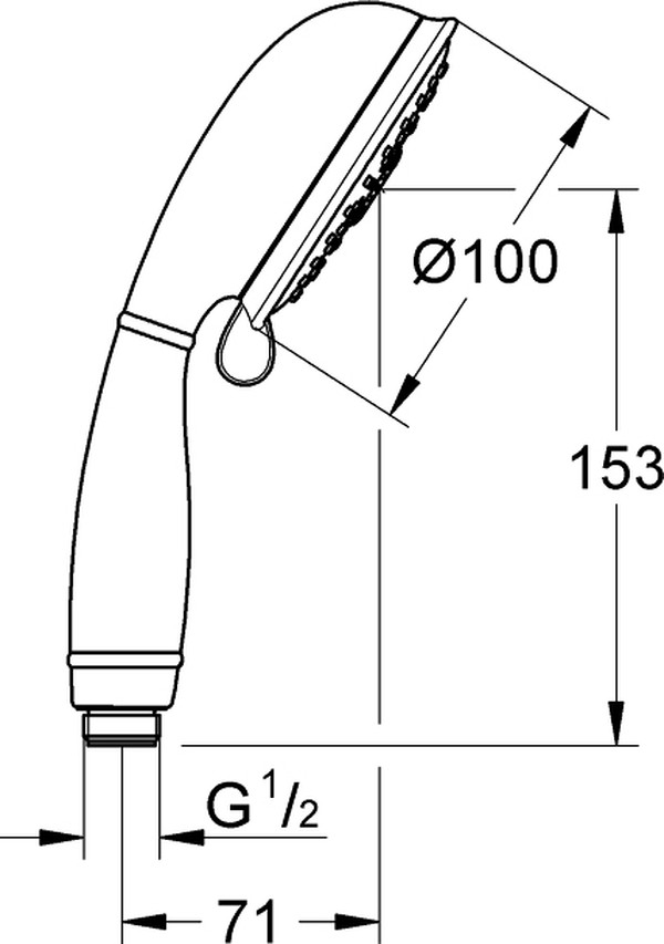 Душевая лейка Grohe New Tempesta Rustic 27608001