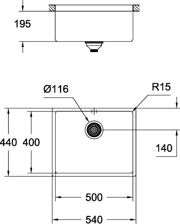 Мойка кухонная Grohe K700U 31574SD0