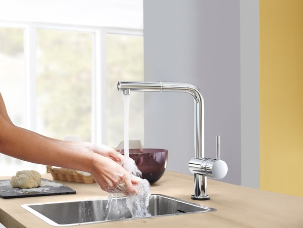 Комплект Мойка кухонная Grohe K700U 31574SD0 + Смеситель Grohe Minta 32168000 для кухонной мойки