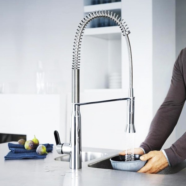 Комплект Мойка кухонная Grohe K700U 31574SD0 + Смеситель Grohe K7 31379000 для кухонной мойки