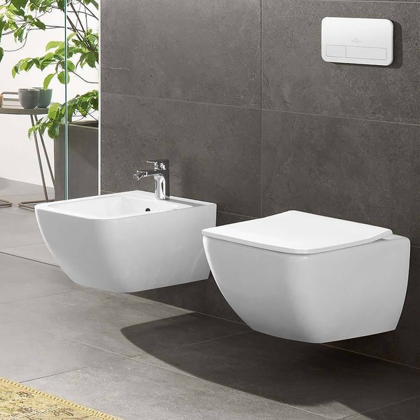 Унитаз подвесной Villeroy & Boch Venticello 4611RSR1 безободковый, Ceramicplus