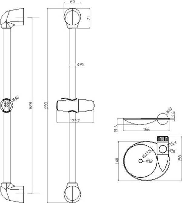 Душевая штанга Lemark LM8065C