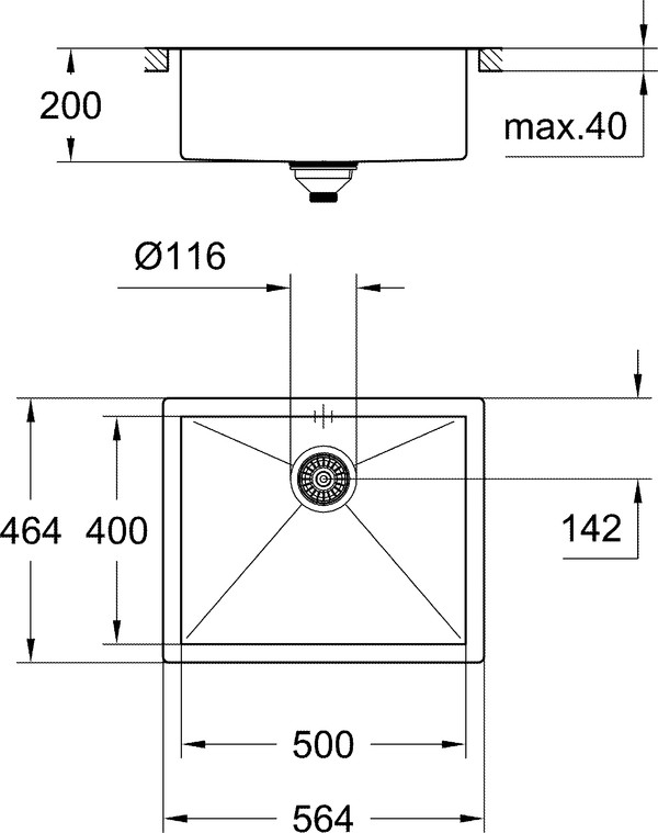 Мойка кухонная Grohe K700 31579SD0