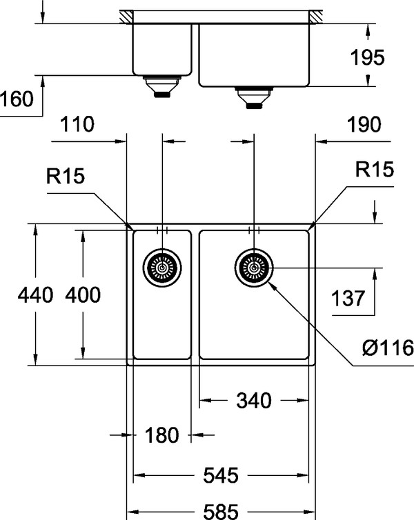 Мойка кухонная Grohe K700U 31576SD0